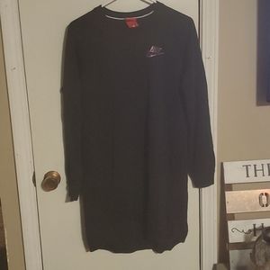 Black and purple Nike sweatshirt dress